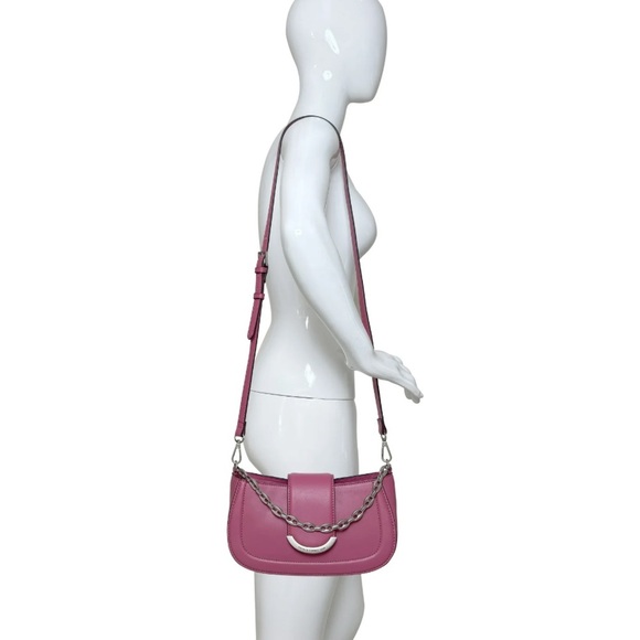 French Connection Maud Smooth Baguette Shoulder Bag & Crossbody Raspberry Sorbet - Picture 2 of 10